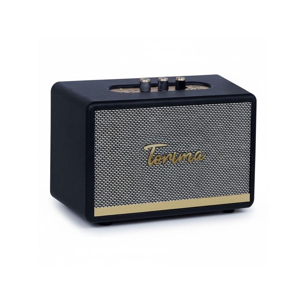 TORIMA Nostaljik Kablosuz Speaker D35 Bluetooth Hoparlör Siyah