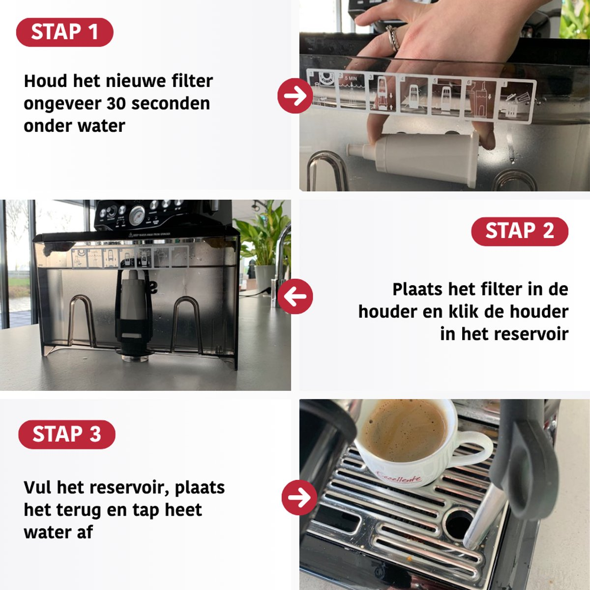 4 Stuks Waterfilters Voor Sage Bonenkoffiezetapparaat Barista Express Pro Touch Oracle Touch Waterfilterpatroon Accessoires Bes875 Ses878 Ses880 Ses875 Ses500 Ses990 Ses980 Ses920 Ses810 1517551640