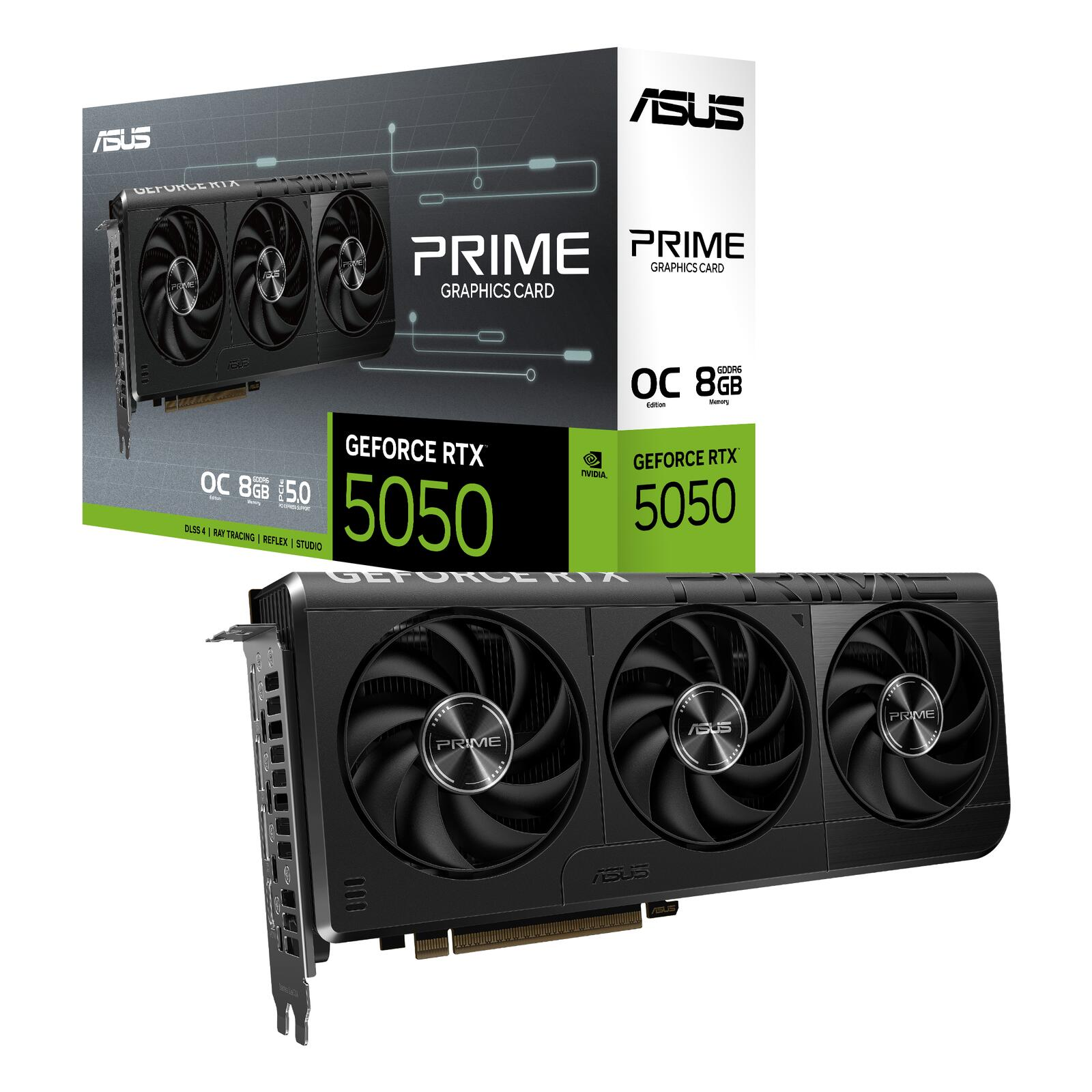 ASUS Prime OC GDDR6 128 Bit DLSS 4 GeForce RTX™ 5050 8 GB Ekran Kartı