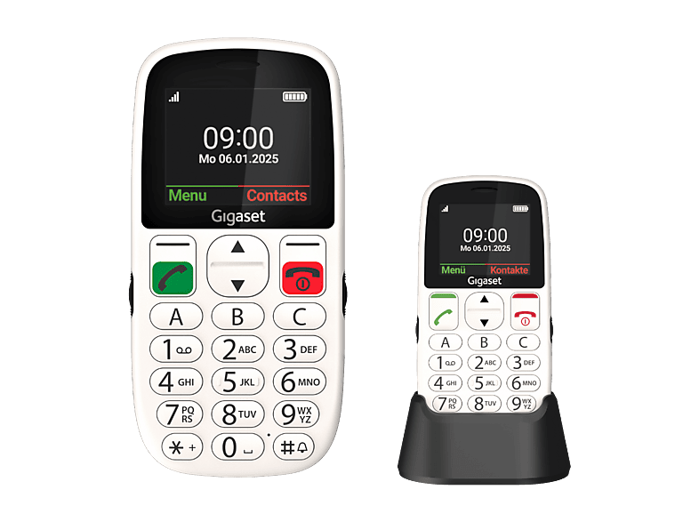 GIGASET GL395 Seniorenhandy, Weiß