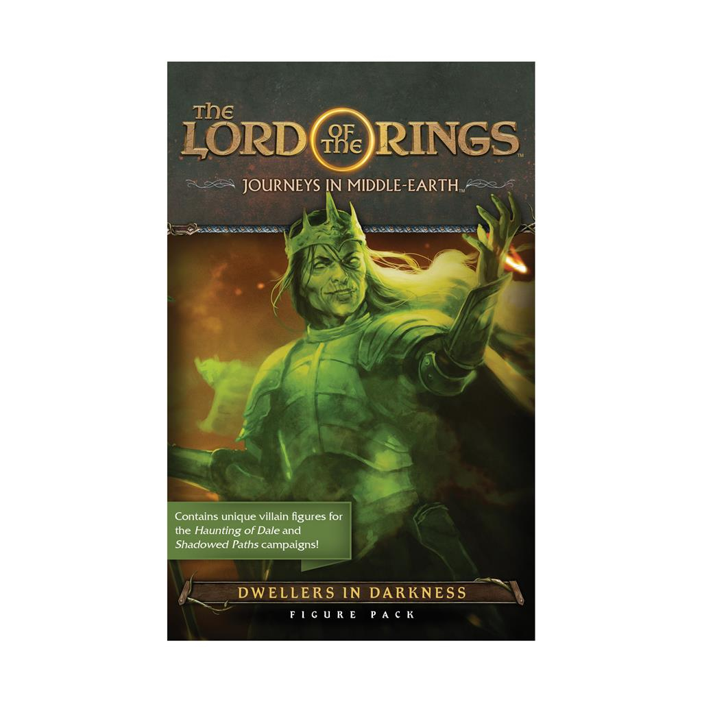 Das Box-Art von Der Herr der Ringe. Eine grün gepanzerte Figur hebt die Hand, mit dem Titel und Text darunter.
