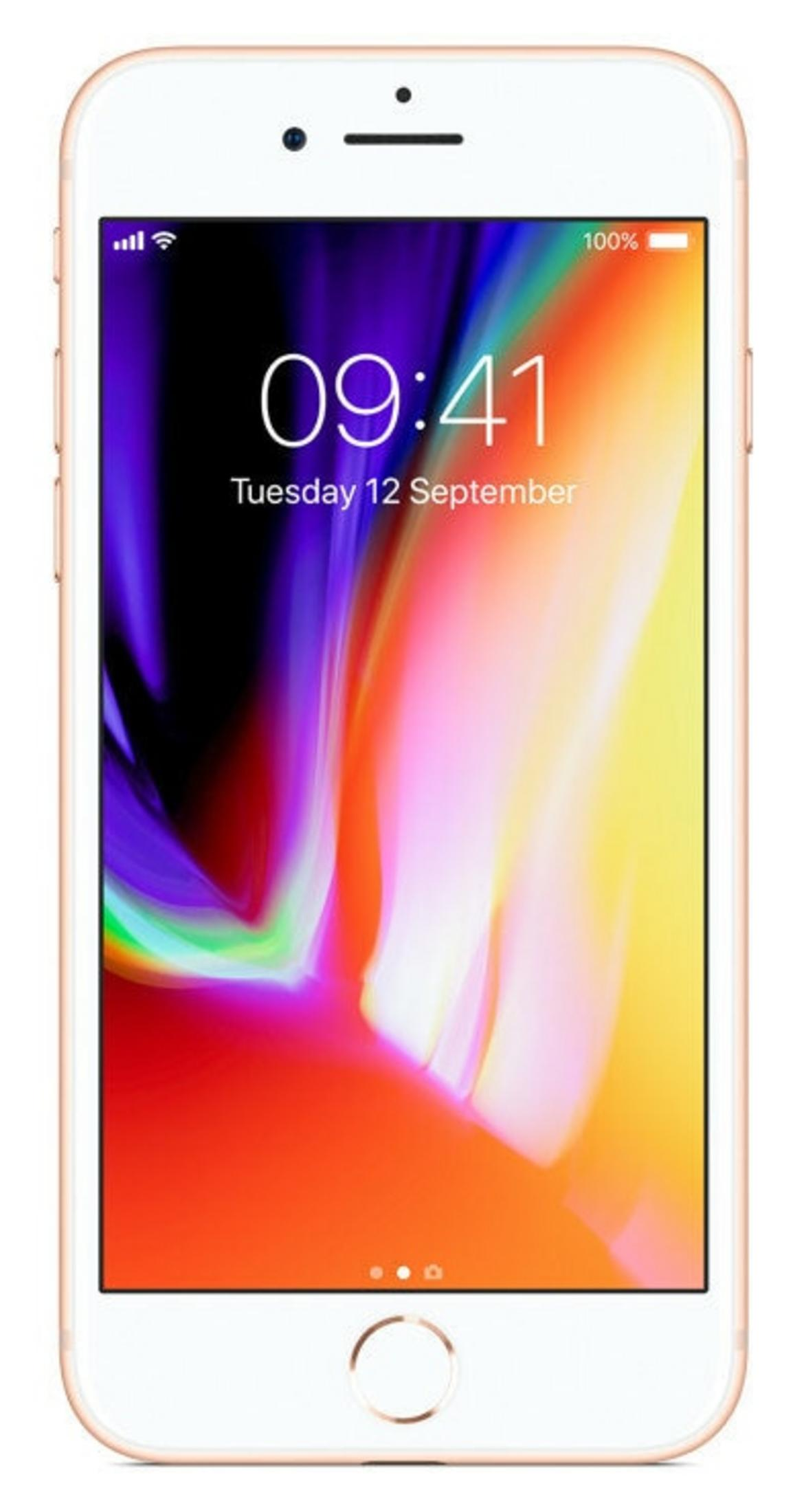 Złoty iPhone wyświetla 09:41 we wtorek 12 września.