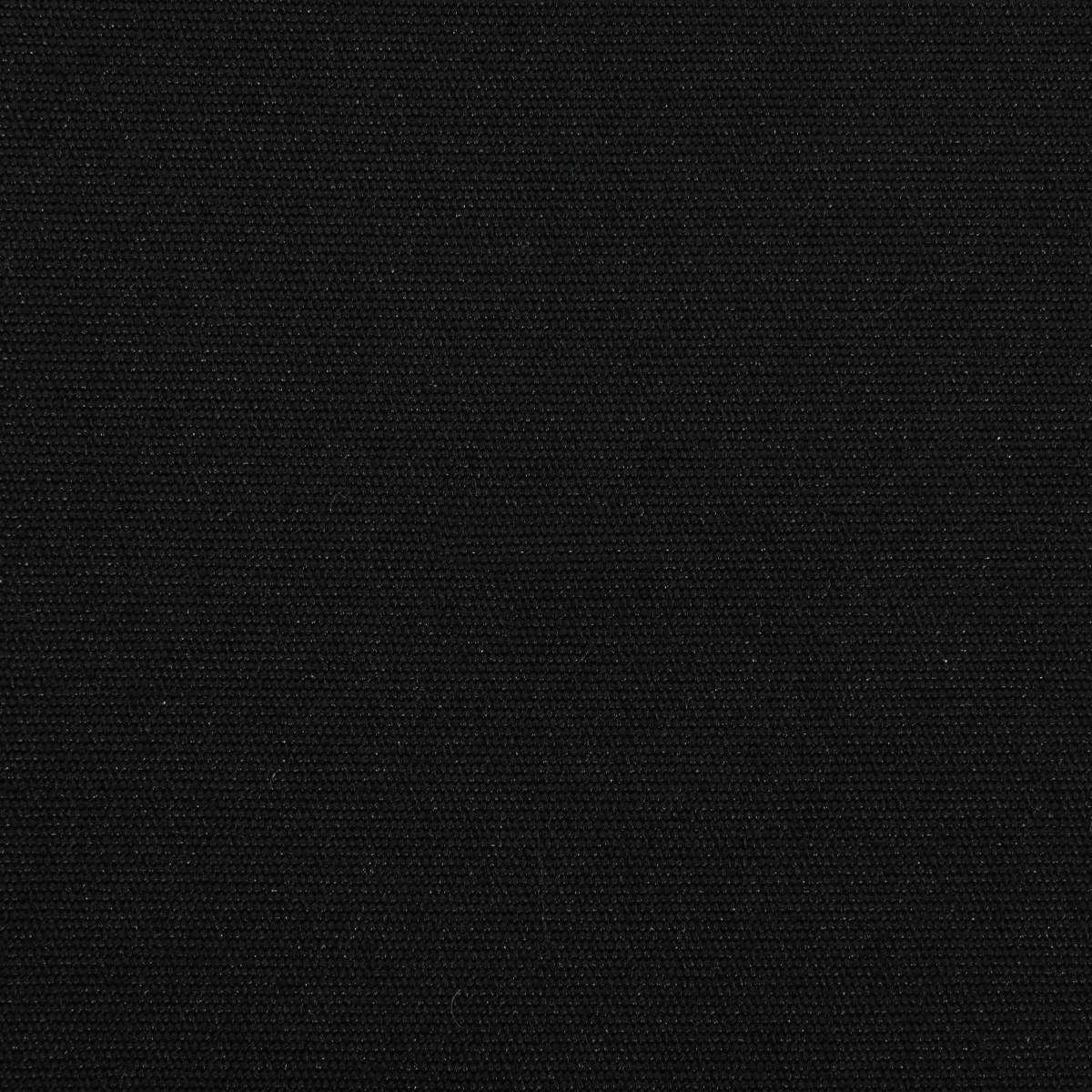 Nahaufnahme einer schwarzen Stoffoberfläche. Die Textur ist rau und leicht uneben, mit einem feinen Muster aus kleinen Punkten.