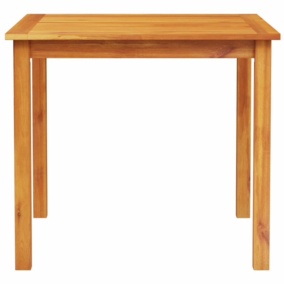 Ein rechteckiger Holztisch mit vier Beinen. Der Tisch ist hellbraun und steht vor einem weißen Hintergrund.