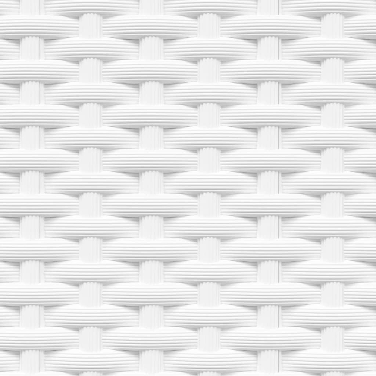 Nahaufnahme eines weißen Webmusters. Die Textur zeigt ein sich wiederholendes Design aus horizontalen und vertikalen Linien.