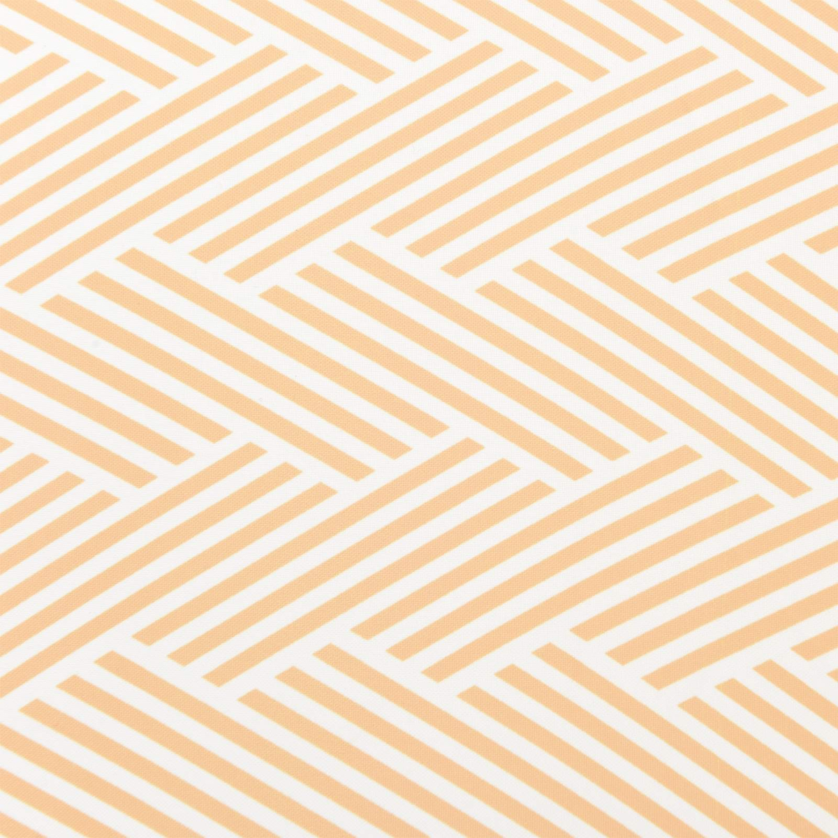 Motivo geometrico con strisce diagonali color pesca su sfondo bianco, creando un effetto tessuto.