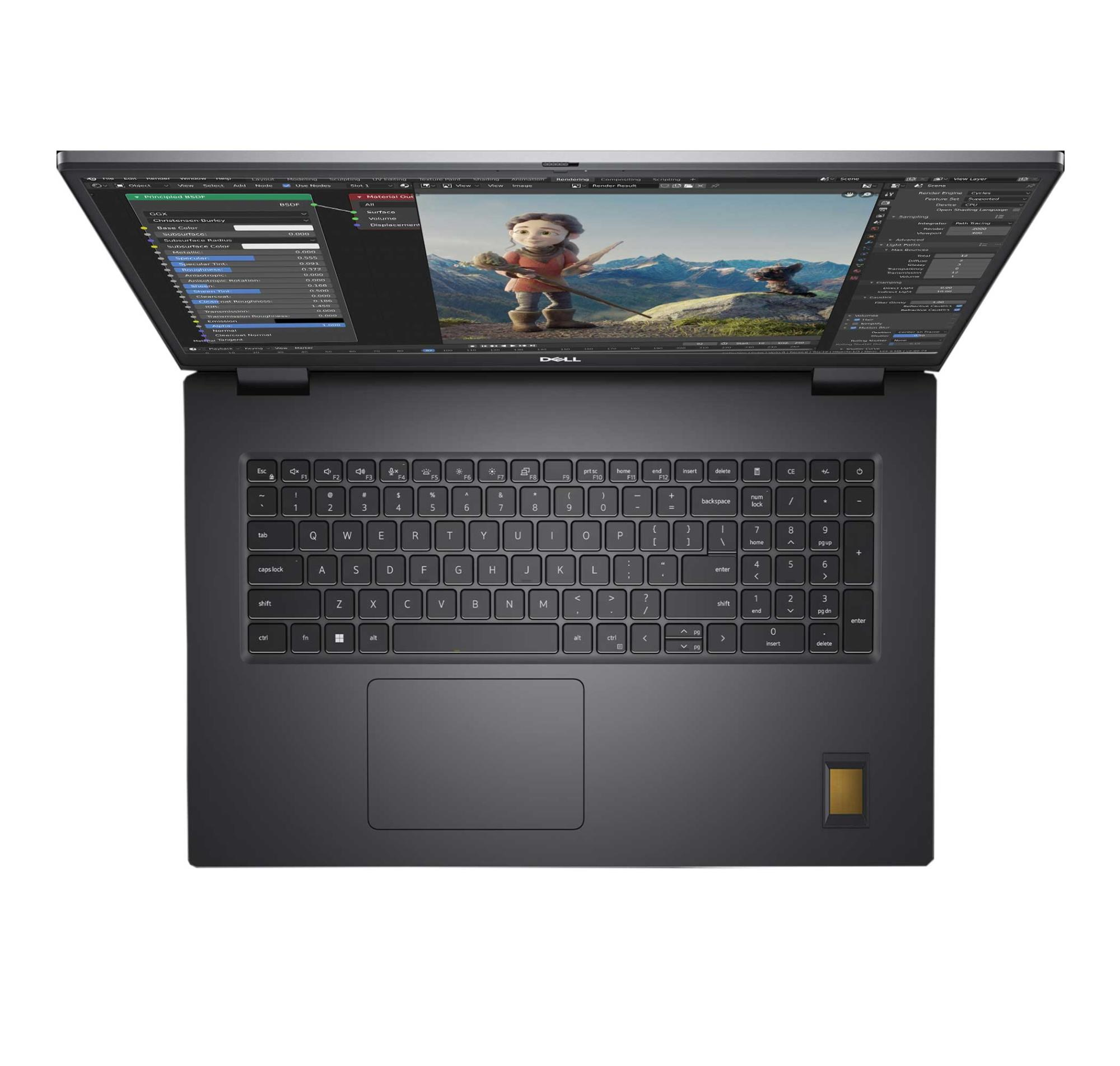 DELL Precision M7780 XCTOP7780EMEA_VP1A7 RTX3500 FHD Intel Core i7-13850HX 64 GB RAM 2 TB SSD 17,3 inç Windows 11 Pro Laptop Gri