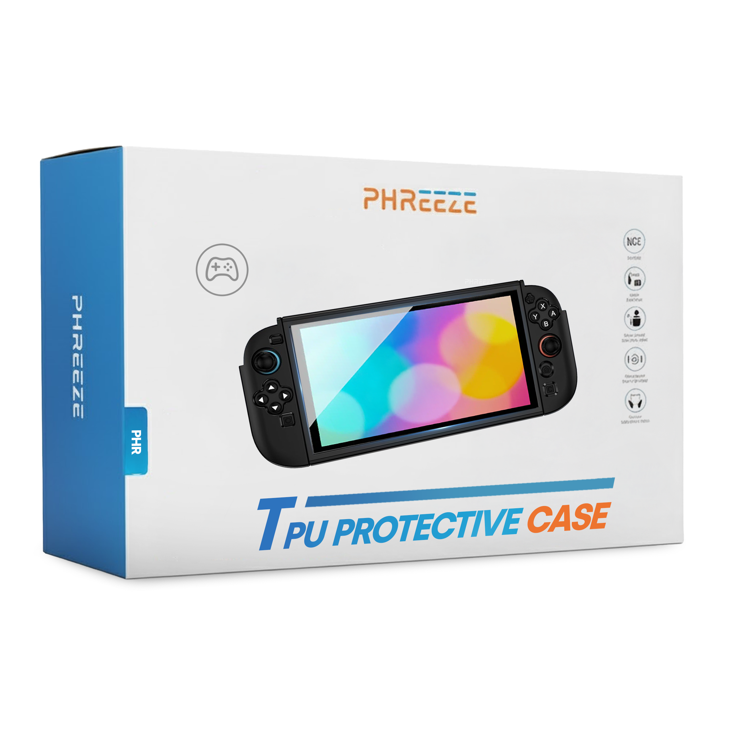 PHREEZE 360 case geschikt voor Nintendo Switch 2 Zwart Hard case