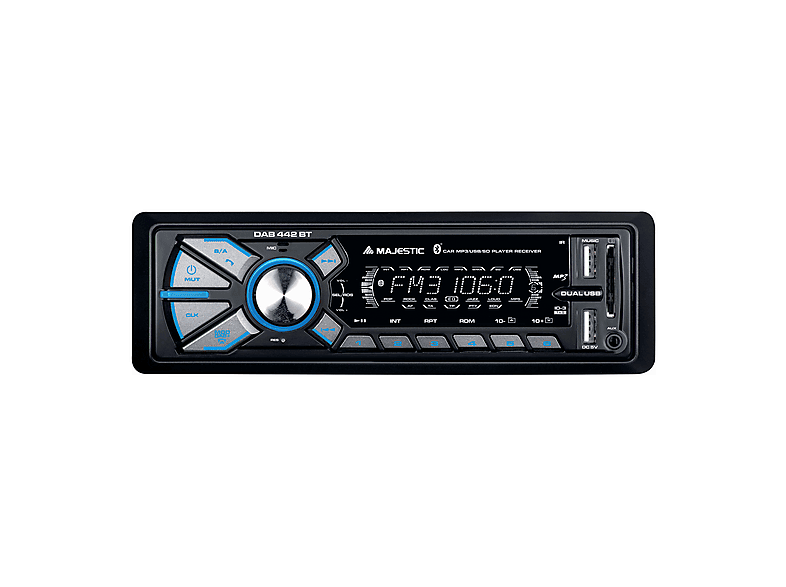 Majestic DAB-442 BT RDS stereo/DAB PLL autoradio (Bluetooth, Dual USB