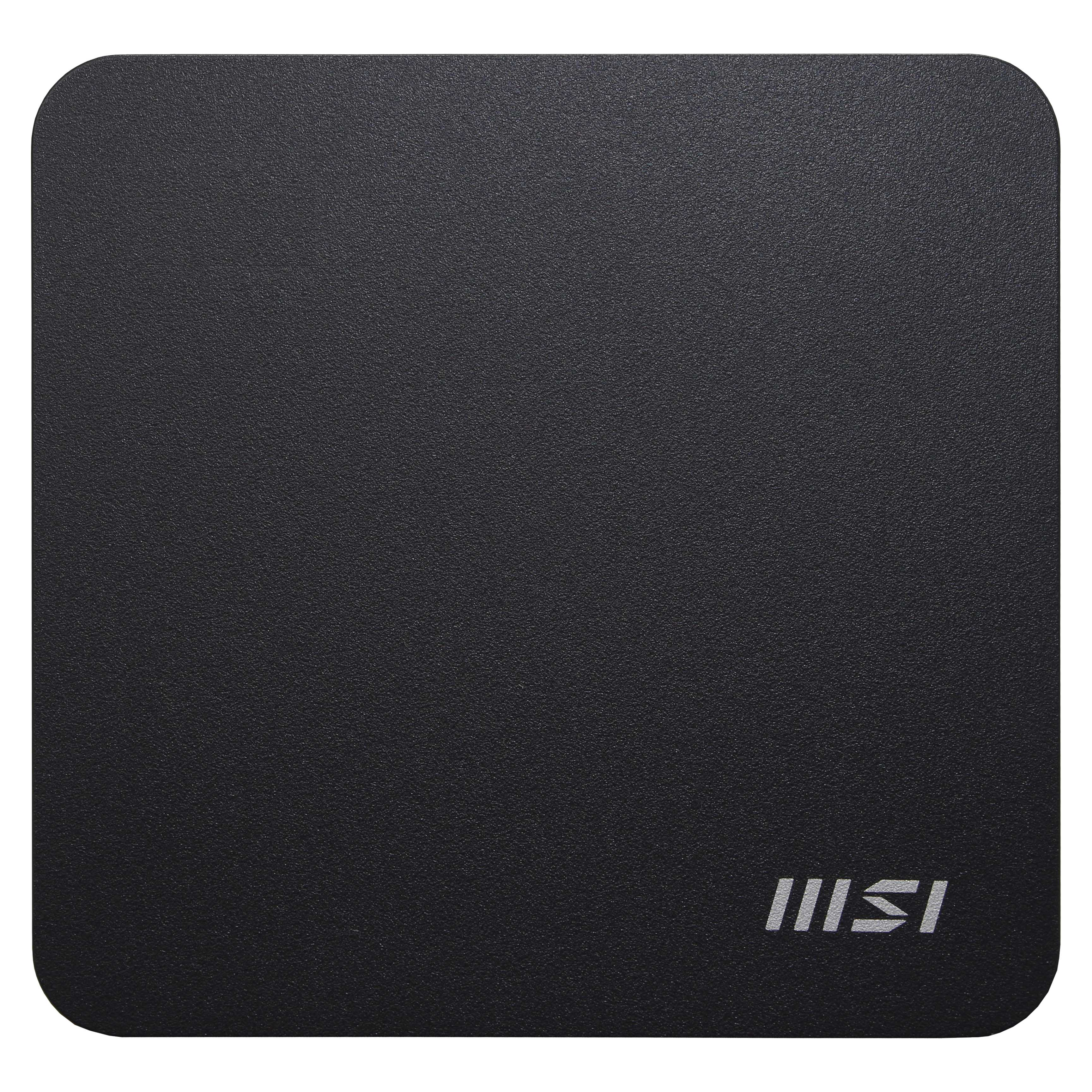 Quadrato nero con angoli arrotondati. Il logo MSI è in basso a destra.