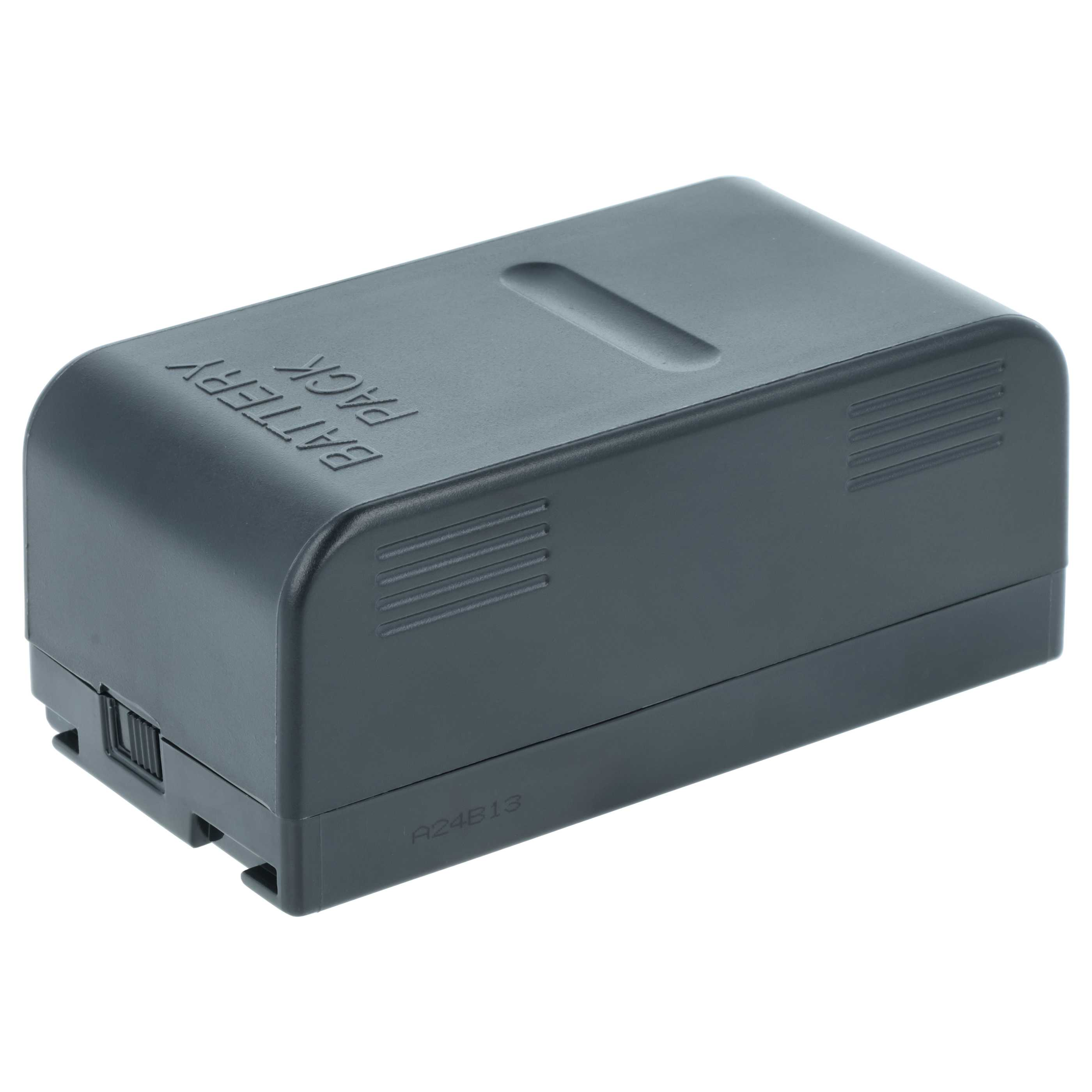 Ein dunkelgraues Akkupack mit der Aufschrift 'BATTERY PACK'. Es hat eine rechteckige Form mit einigen Designmerkmalen.