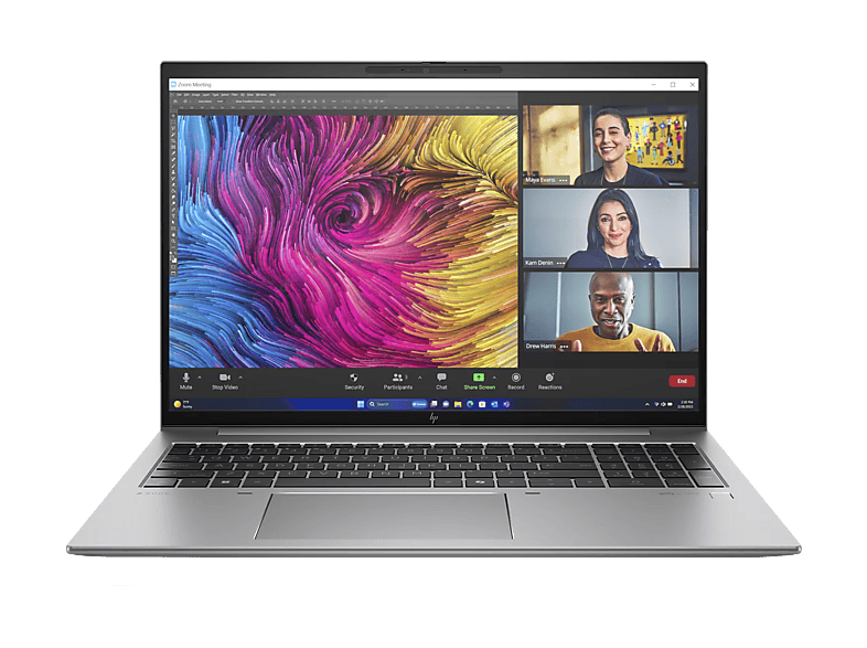 HP B12FREC QWERTZ, Notebook, mit 16 Zoll Display, Intel® Core™ Ultra 7,Intel Core Ultra 7 165H Prozessor, 32 GB RAM, 512 GB SSD, Intel® Arc™ Onboard Graphics, Silber, Windows 11 Pro