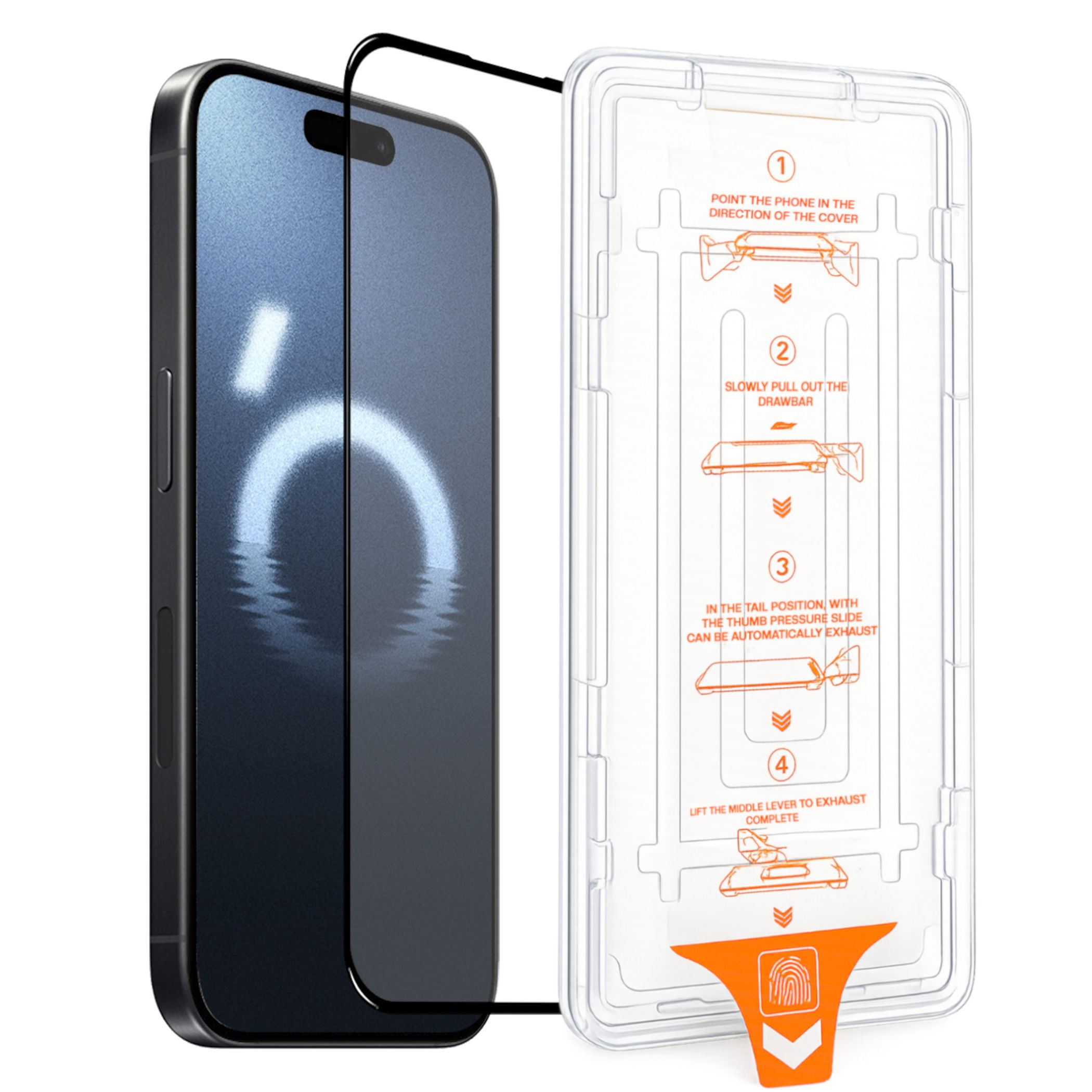 Belkin ScreenForce UltraGlass 2 Pellicola Vetro per iPhone 16 Pro, antigraffio, con durezza di 9H, sottile, include un supporto di allineamento, senza bolle, pellicola protettiva per iPhone 16 Pro