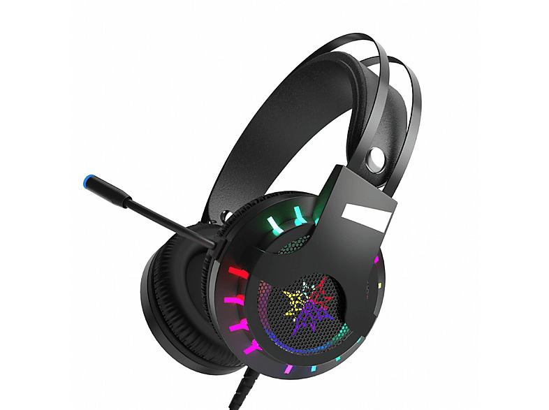 INCA IGK-X10 RGB Mikrofonlu Kablolu Kulak Üstü Kulaklık Siyah