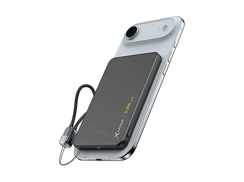 XLAYER Ultra Slim Powerbank 5000 mAh schwarz