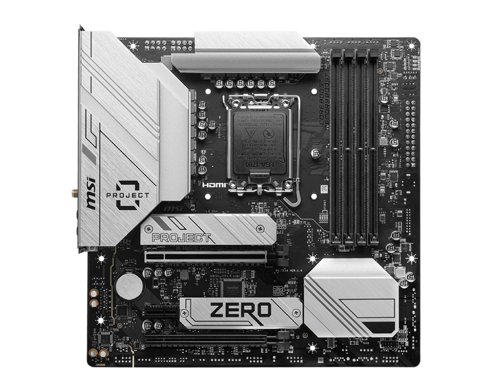 MSI B760M Project Zero Intel B760 DDR5 Micro ATX Anakart