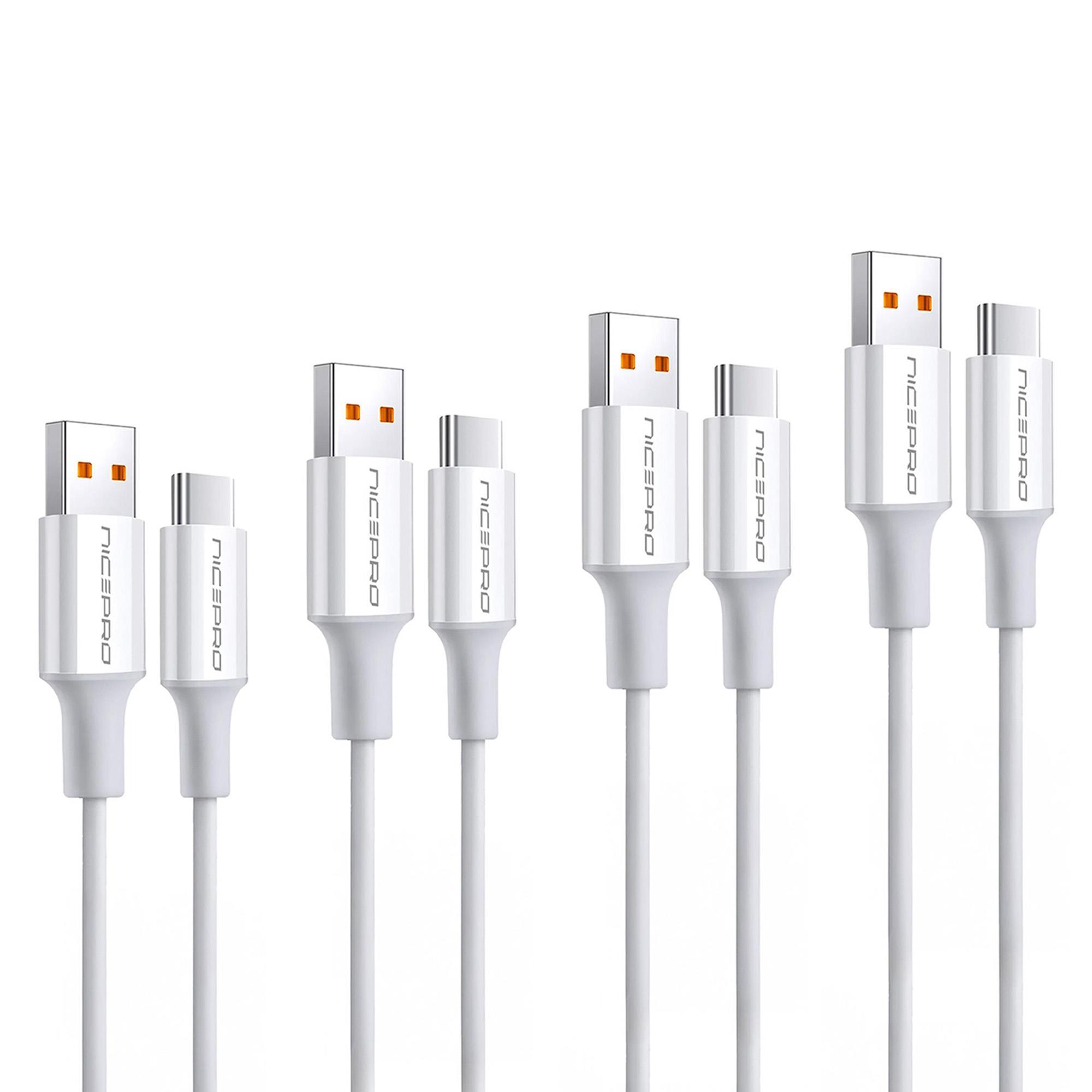 NPO UTC12 60W 1.2 M TPE USB to Type-C  4 Adet Hızlı Şarj ve Data Kablosu Beyaz