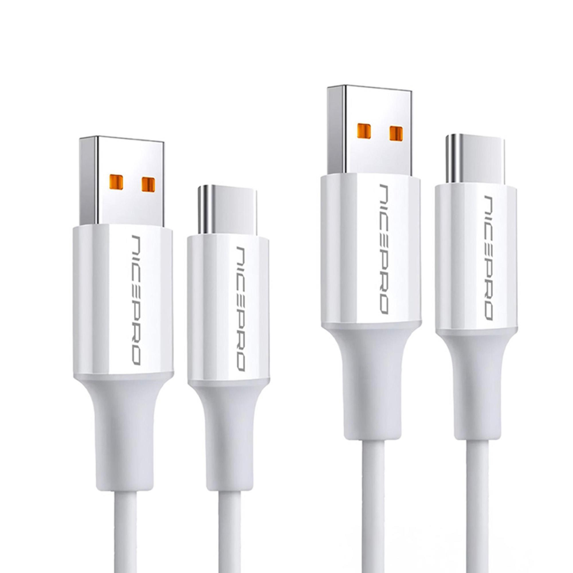 NPO UTC12 60W 1.2 M TPE USB to Type-C  2 Adet Hızlı Şarj ve Data Kablosu Beyaz