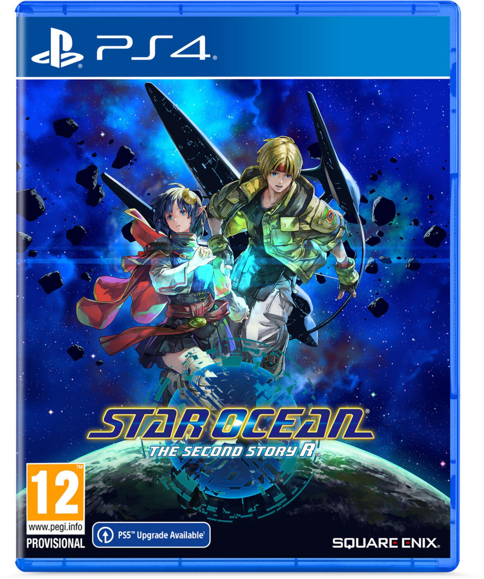 Okładka gry z dwiema postaciami z anime, tłem kosmicznym i tytułem "Star Ocean: The Second Story R".