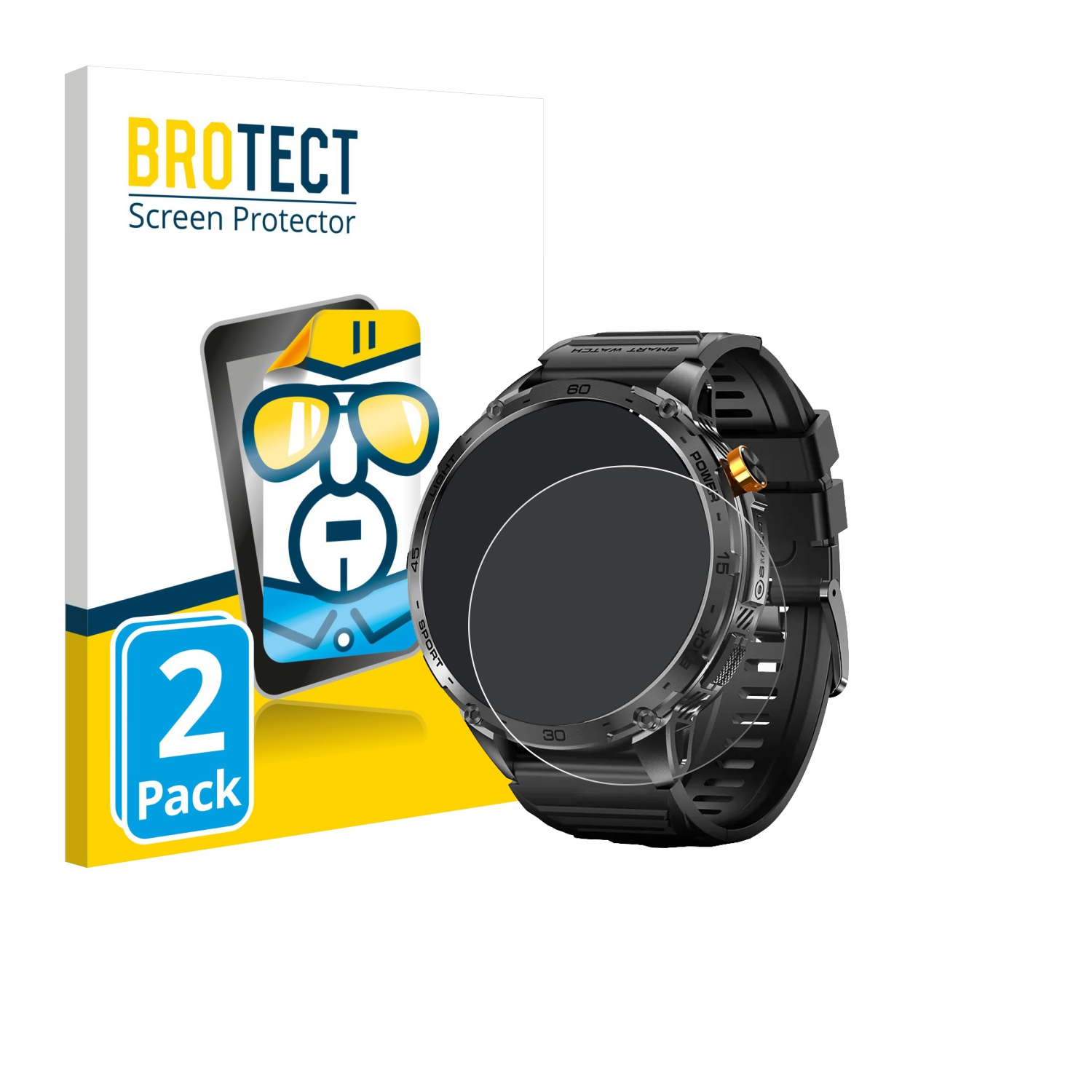 Brotect Pellicola Protettiva Vetro Per Stahlgear Zeus 1.85