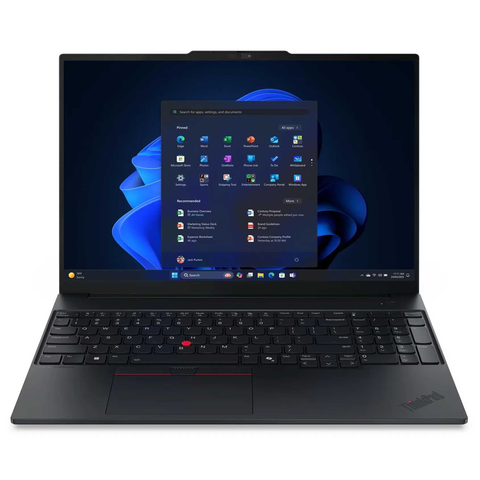 LENOVO E16 21SR006RTX007 WUXGA Intel Core Ultra 7 255H 32 GB RAM 1 TB SSD 16 inç FreeDOS Laptop Siyah