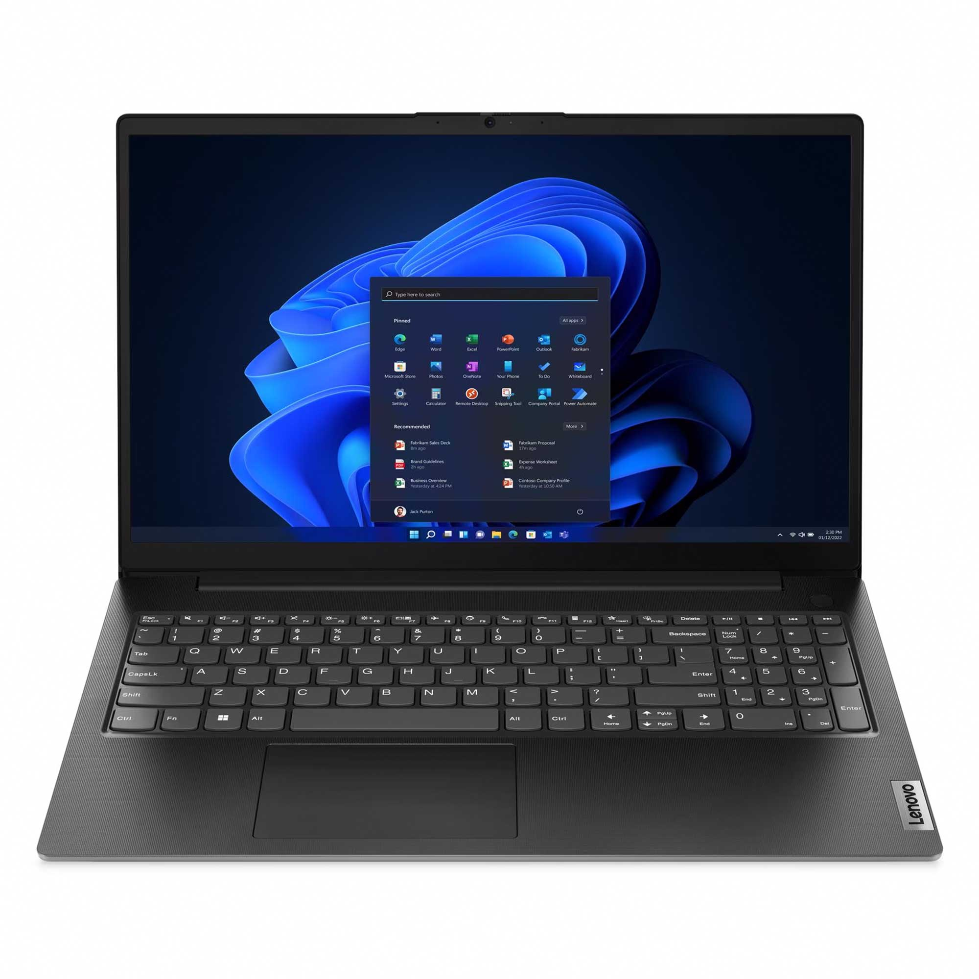 LENOVO V15 82YU0123TX002 FHD Ryzen5 7520U 16 GB RAM 2 TB SSD 15,6 inç FreeDOS Laptop Siyah