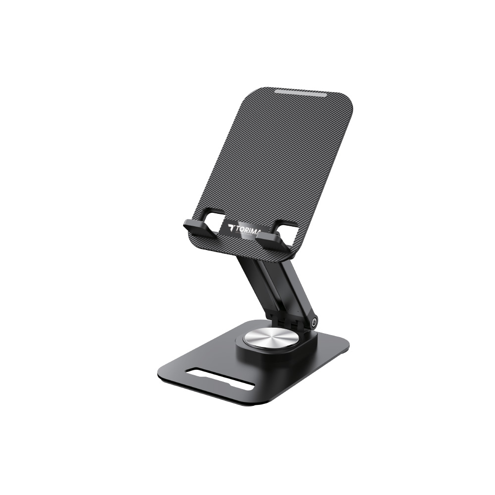 TORIMA JX-035  Katlanabilir Yükseklik Ayarlı Masaüstü  Metal Telefon ve Tablet Stand Siyah