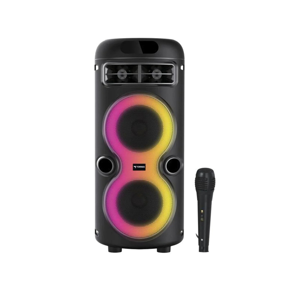 TORIMA D41 RGB Işıklı Mikrofonlu Bluetooth Hoparlör Siyah