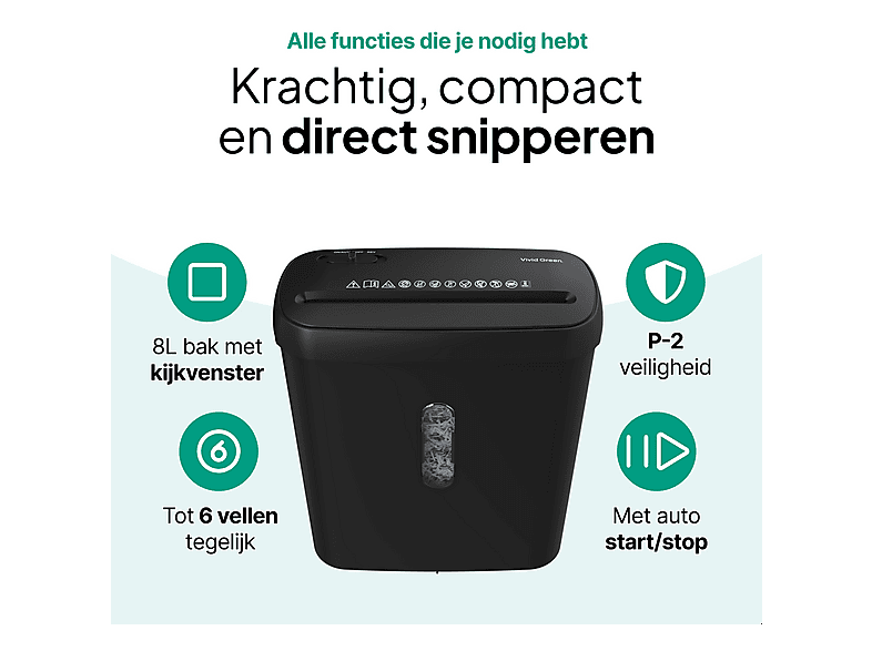 Vind electrische papierversnipperaar op - april 2026