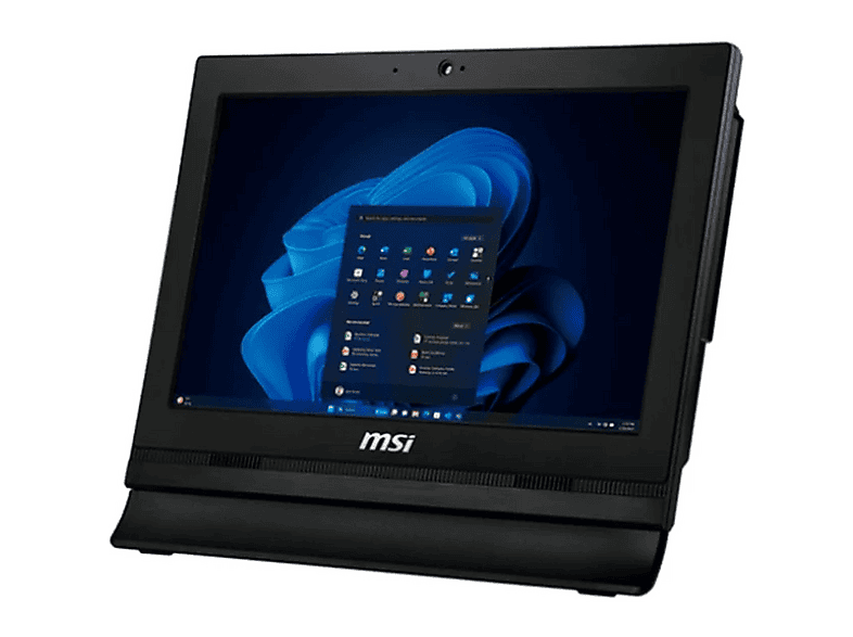 MSI PRO AP162T ADL-018XDE, All in One PC mit 15,6 Zoll Display, Intel® N-Series Prozessor, 4 GB RAM, 128 GB SSD SSD, Grau