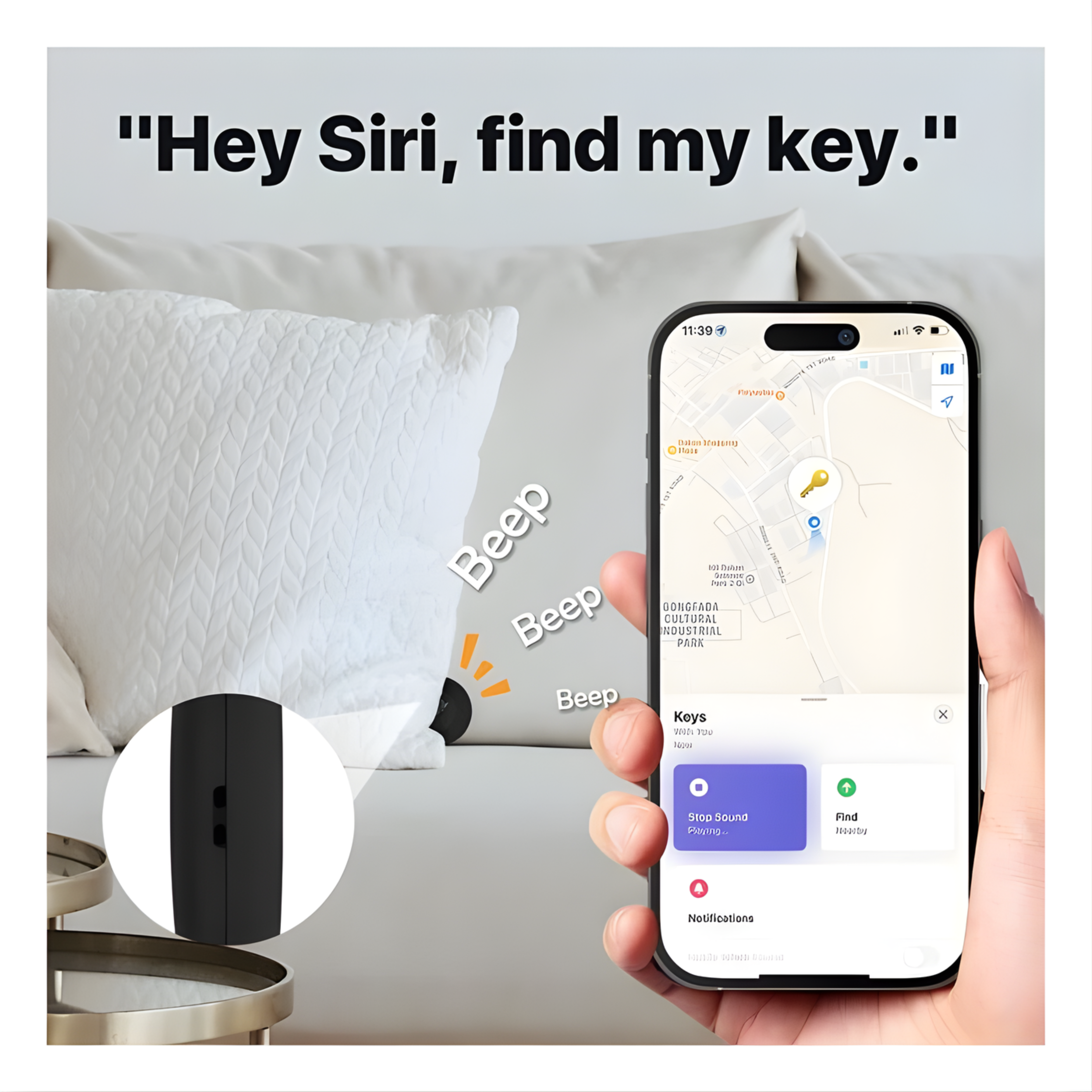 Lifemate Life Tag - Apple Find My - 8 Pack - AirTag Alternatief