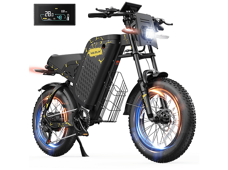 VARUN X-Plorer Raptor Mountainbike (Laufradgröße: 20 Zoll, Unisex-Rad, Gelb)