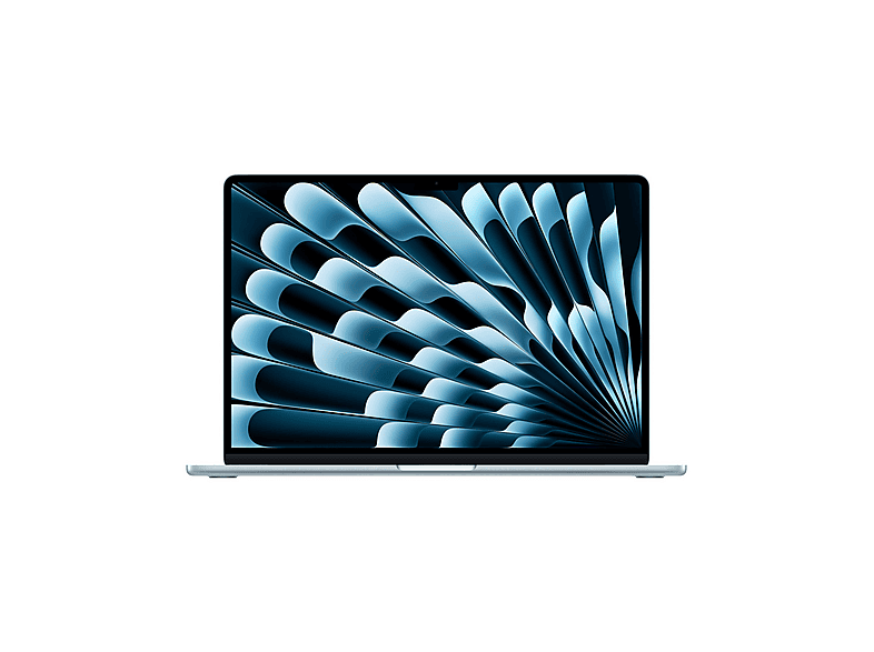 APPLE MBA 15 M4 10C/24/512/10C SKY, Notebook, mit 15,3 Zoll Display, Apple M4, 24 GB RAM, 512 GB SSD, Apple M4, Himmelblau, macOS