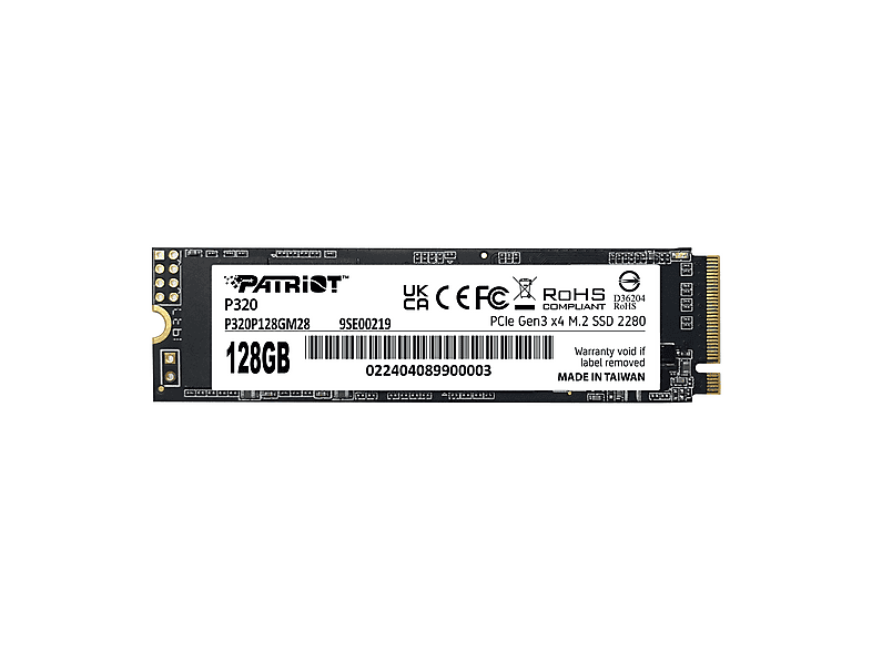 PATRIOT Memory P320, 128 GB, M.2, 128 GB, SSD, intern