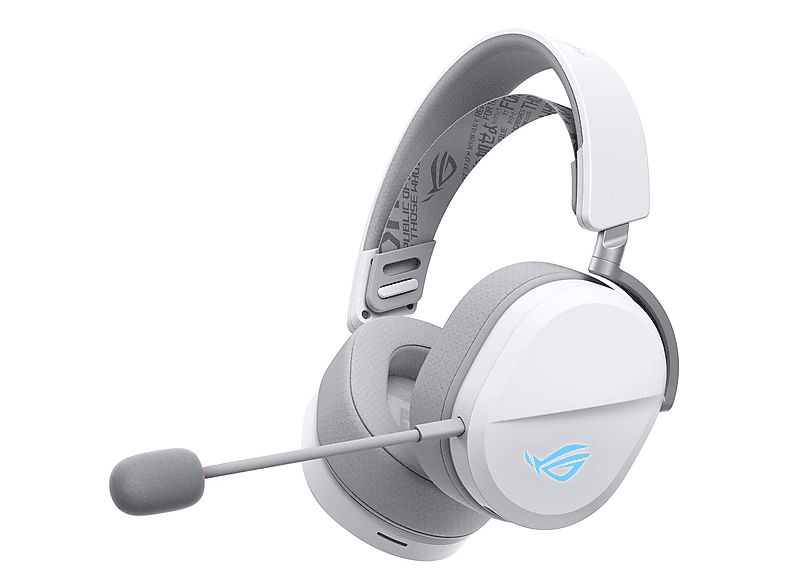 ASUS Rog Pelta White Edition RGB PS5 Uyumlu Kablolu ve Kablosuz Kulak Üstü Kulaklık Beyaz