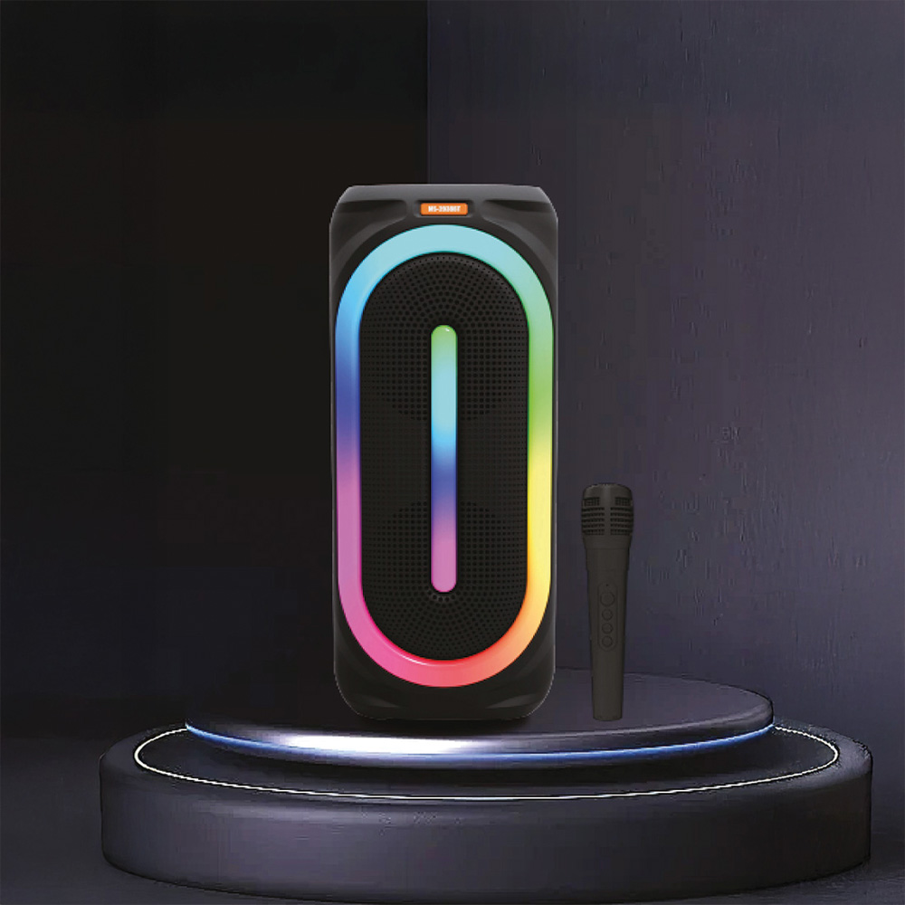 TORIMA D63 2x8'' 50 W Güçlü Bass RGB Işıklı Kablosuz Mikrofonlu