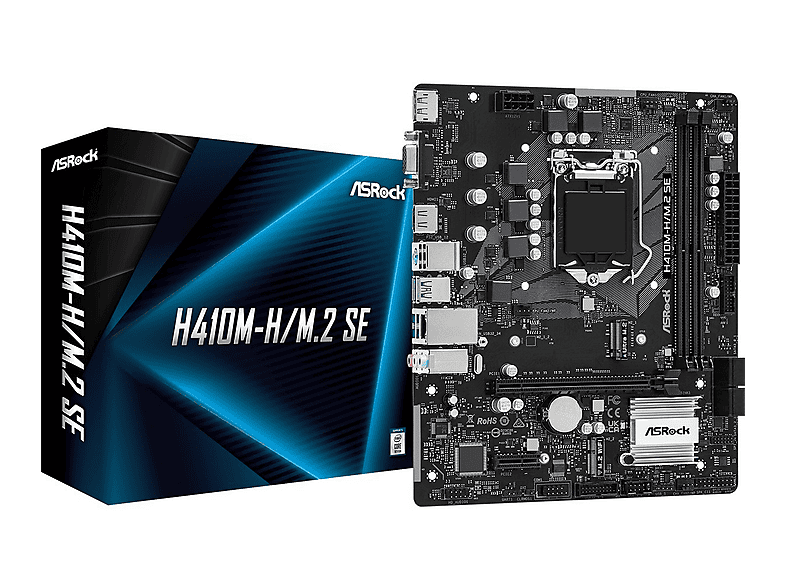 ASROCK H410M-H/M.2 SE Mainboard Mehrfarbig