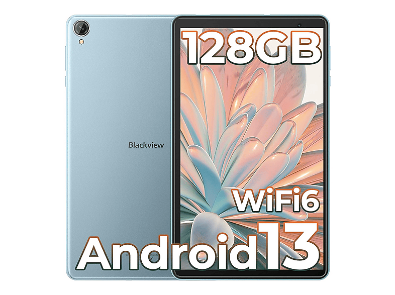 BLACKVIEW Tab 50 WiFi, Tablet, 128 GB, 8 Zoll, Blau