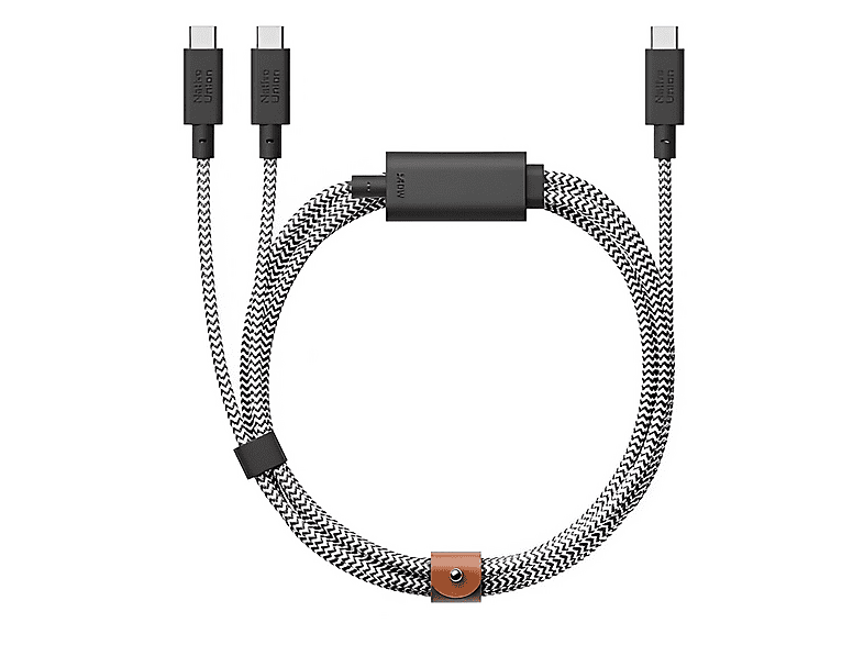 NATIVE UNION Belt Cable 140W USB-C to USB-C 2m Zebra Kabel, schwarz ...