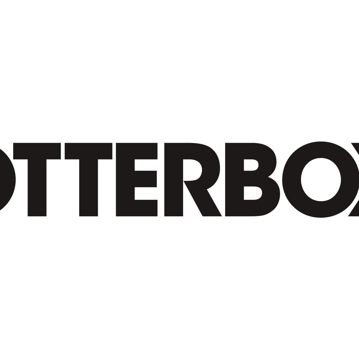 Het woord OTTERBOX in vette, zwarte letters op een witte achtergrond. De letters zijn gelijkmatig verdeeld en duidelijk leesbaar.