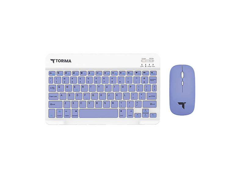 TORIMA TMK-04 Kablosuz Kablosuz Klavye ve Mouse Seti Mor Fiyat