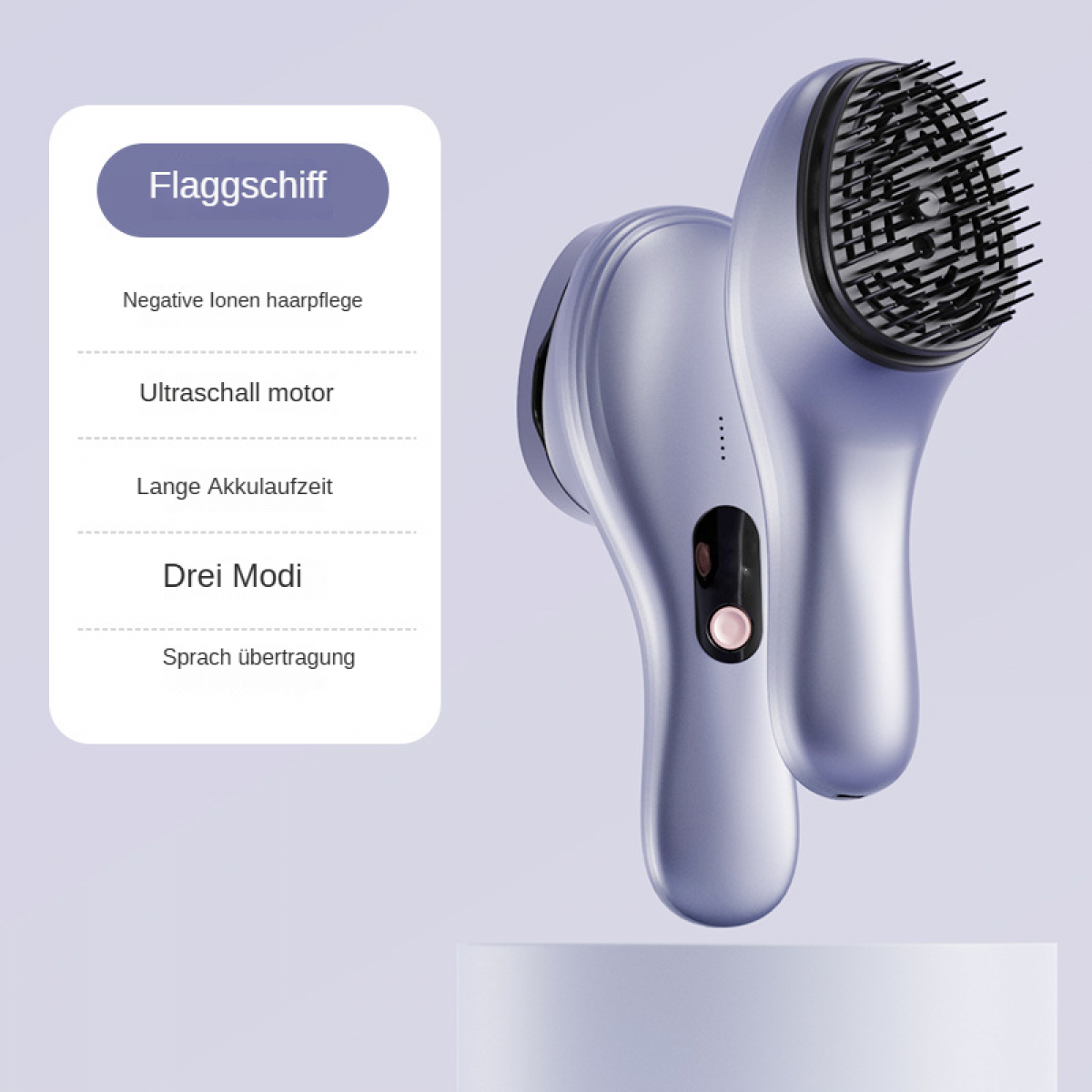 HIYORI Kabellos Rotlicht & Vibration Kopfmassagegerät