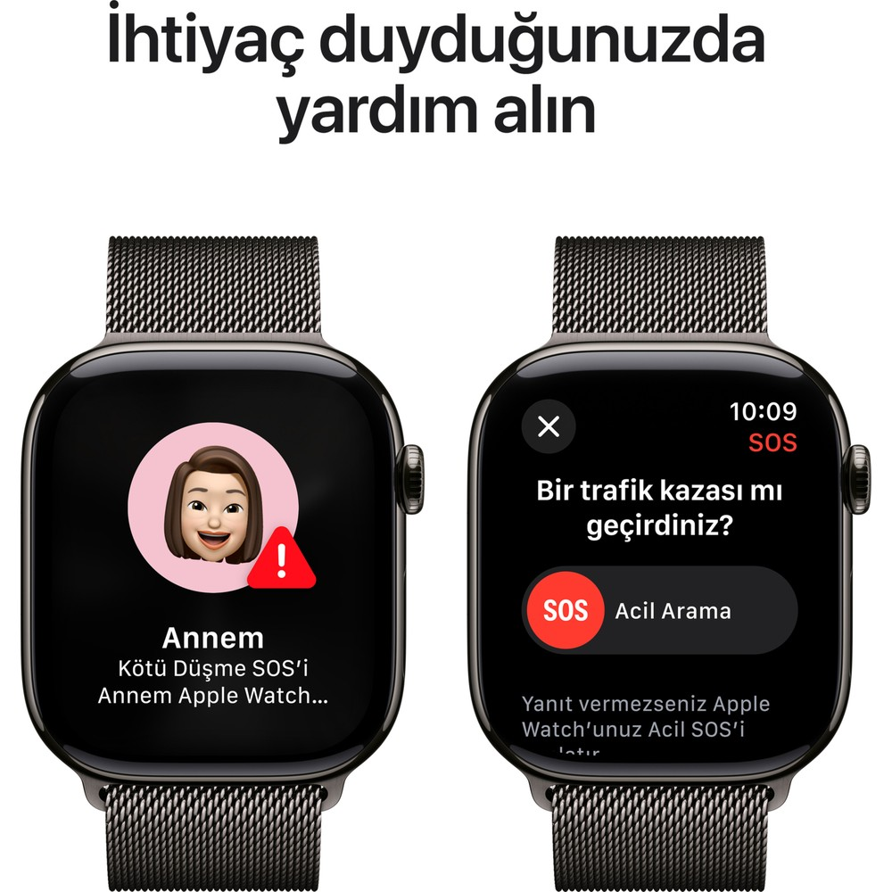 APPLE Watch Series 10 GPS + Cellular Titanyum Kasa ve Arduvaz