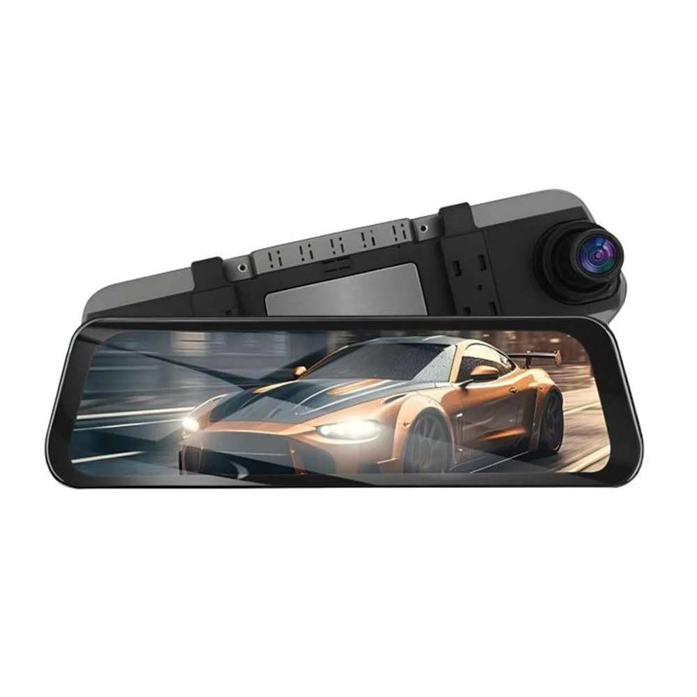 LENOVO M8/8804 Siyah Araç içi 9.6 inç Dokunmatik Dikiz Ayna Gece Görüş GPS Ön ve Arka Araç Kamerası