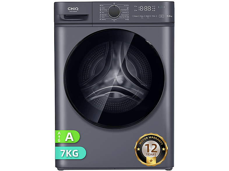 CHIQ CW07123863AX Space Pro Waschmaschine (7 kg, 1200 U/Min., A)