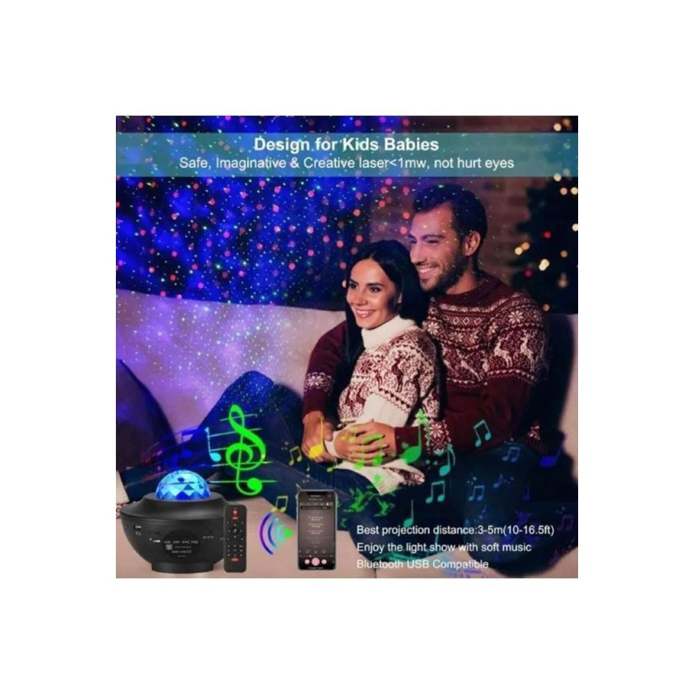 TORIMA Lw-34 Starry Led Lazer Projektör Müzik Uzaktan Kumandalı