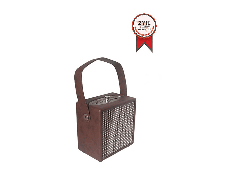 TORIMA X2 Taşınabilir Wooden Case Bluetooth Hoparlör Kahverengi