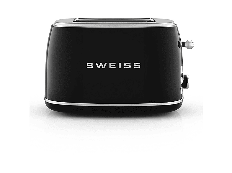 SWEISS GRS9 Toaster Schwarz (850 Watt, Schlitze: 2)