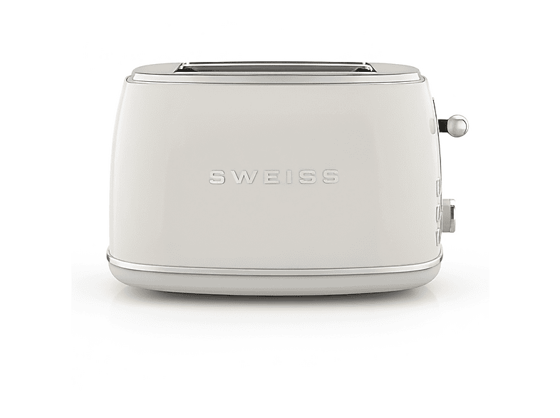 SWEISS GRS8 Toaster Beige (850 Watt, Schlitze: 2)