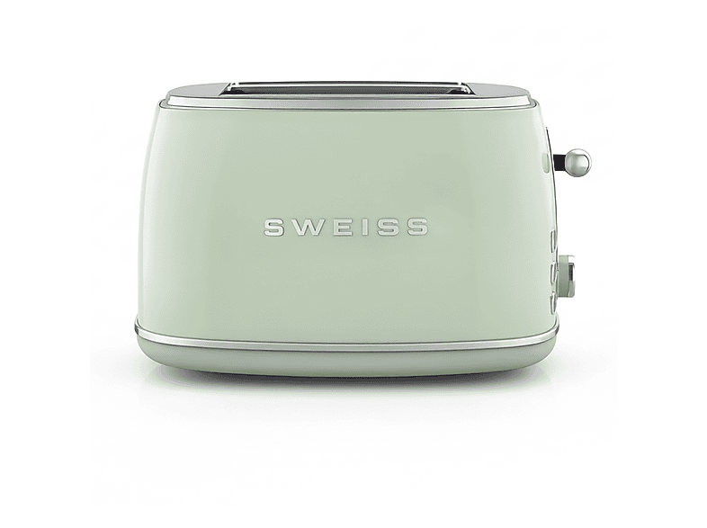 SWEISS GRS7 Toaster Grün (850 Watt, Schlitze: 2)